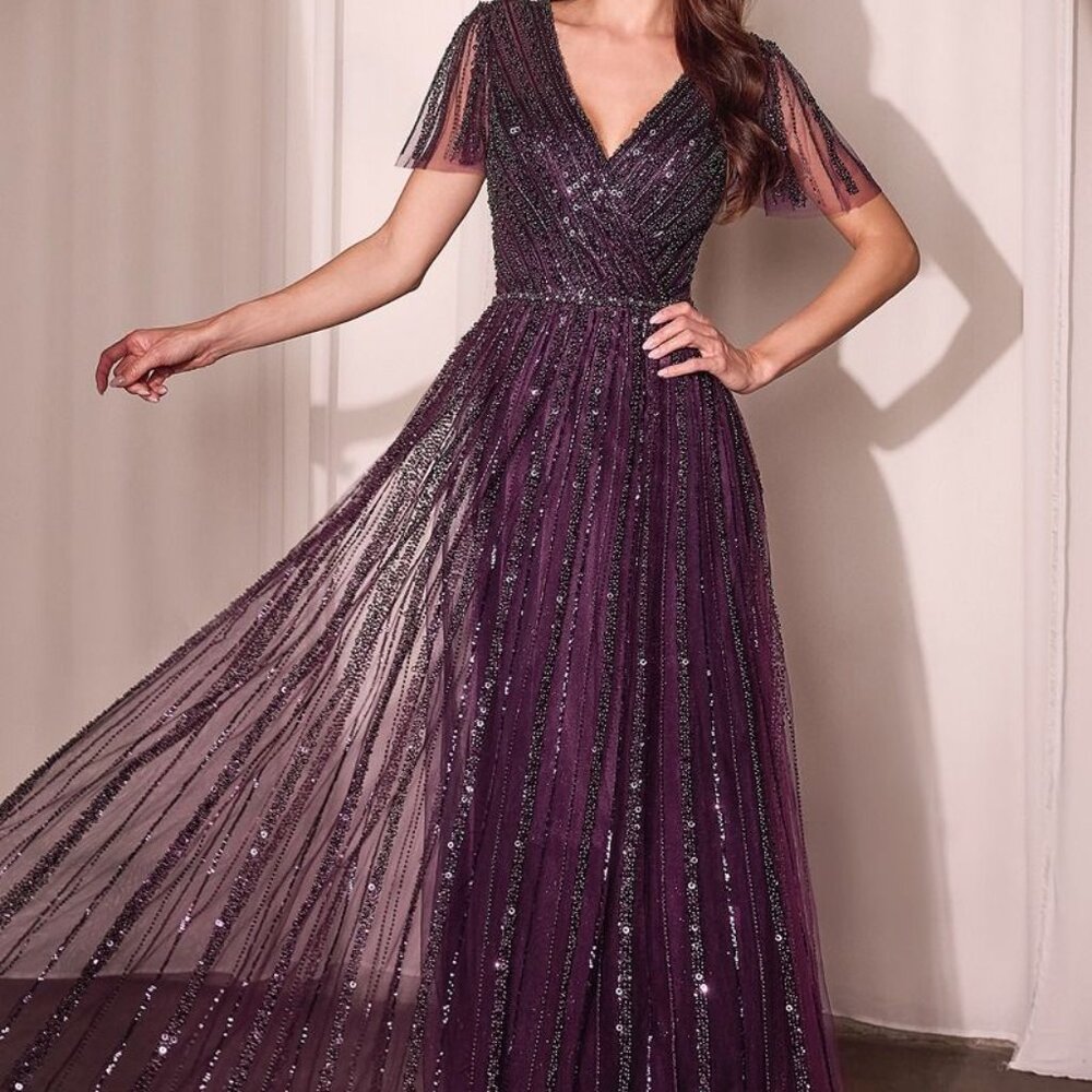 COPY - Modest formal dress. Reception ceremony bridesmaid mother of the bride n… - Picture 7 of 8